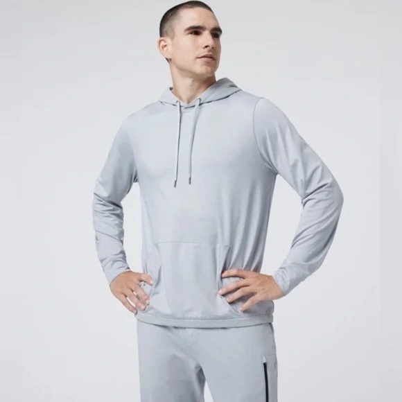 Men’s Vuori Sunday Element Hoodie in Light Gray/ Platinum Heather Size XL - Picture 1 of 4